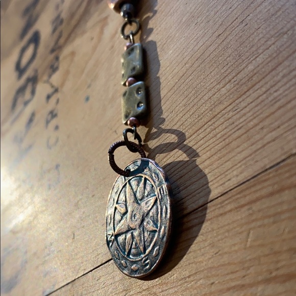 1 LEFT // mixed metal pieced patina necklace - Picture 15 of 16